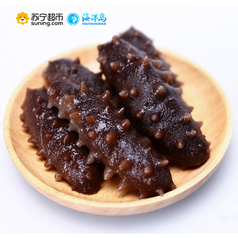 海洋岛黄海之宝大连野生即食海参礼盒400g 冷冻辽刺参 5-8年 顺丰