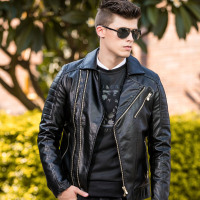 传奇保罗(CHUANQIBAOLUO)男士秋冬新款皮衣217524