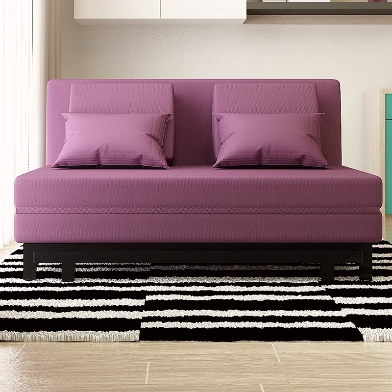 欧莱特曼(OULAITEMAN) 紫色 150x190cm 沙发床 YM006N-150(个)