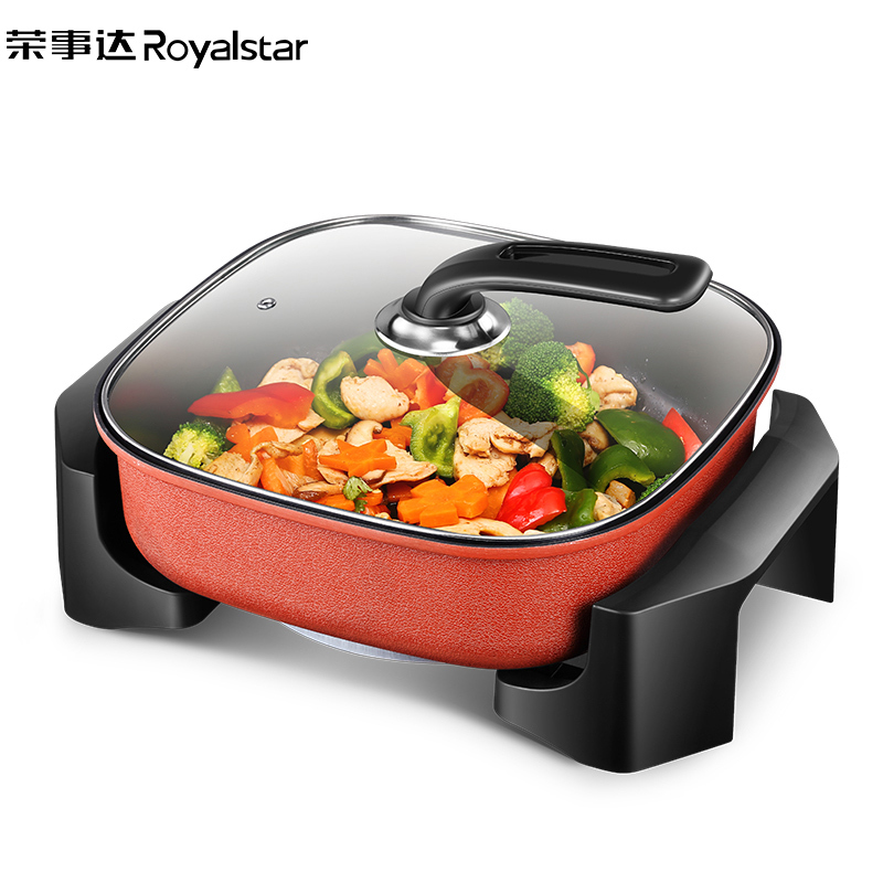 荣事达(Royalstar)韩式多功能电火锅RHG-S15Y5L容量电炒锅电热方锅支持煎烤不粘锅