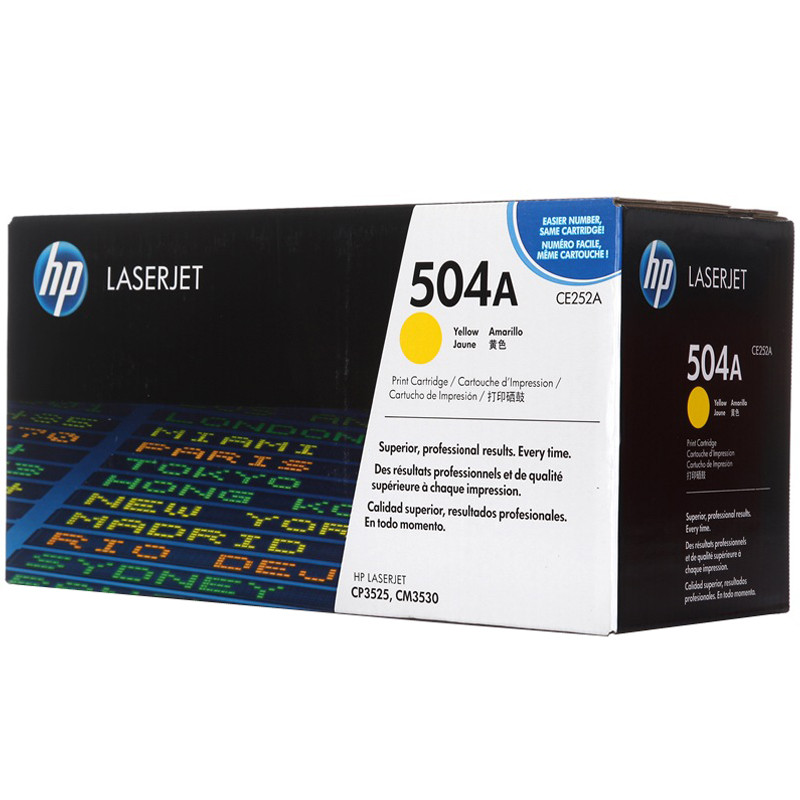 惠普（HP）CE252A 504A彩色 黄色硒鼓（适用打印机CP3525/3525n/3525dn)高清大图