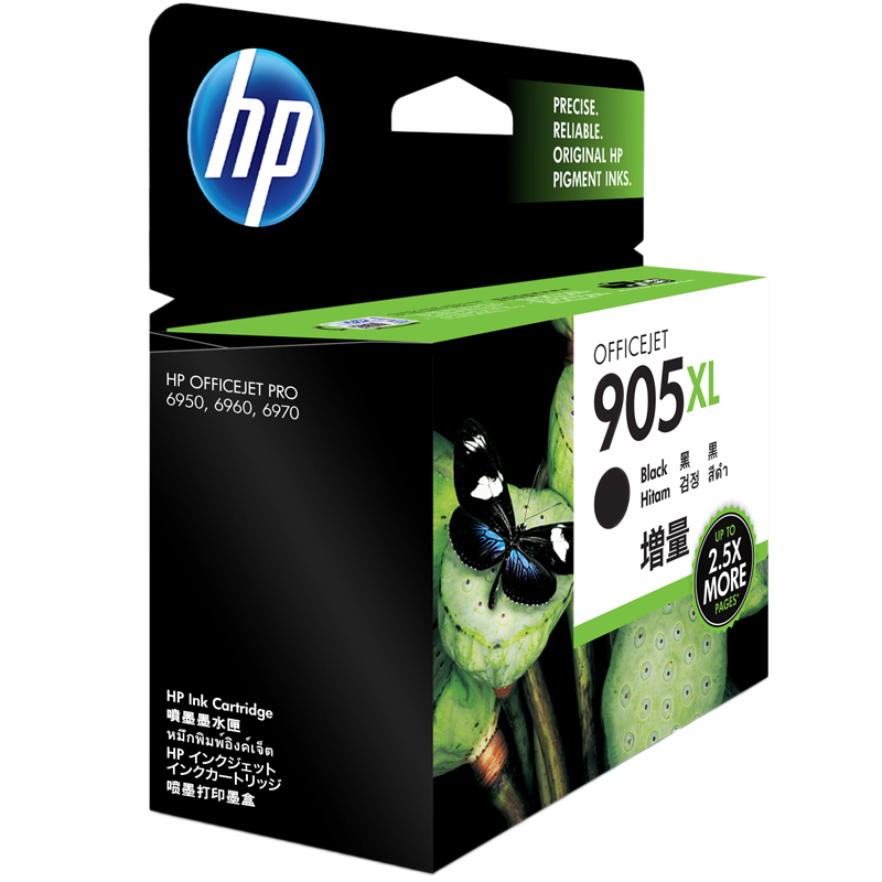 惠普（HP）T6M17AA 905XL 黑色墨盒（ 适用 HP Officejet Pro 6960 6970）高清大图