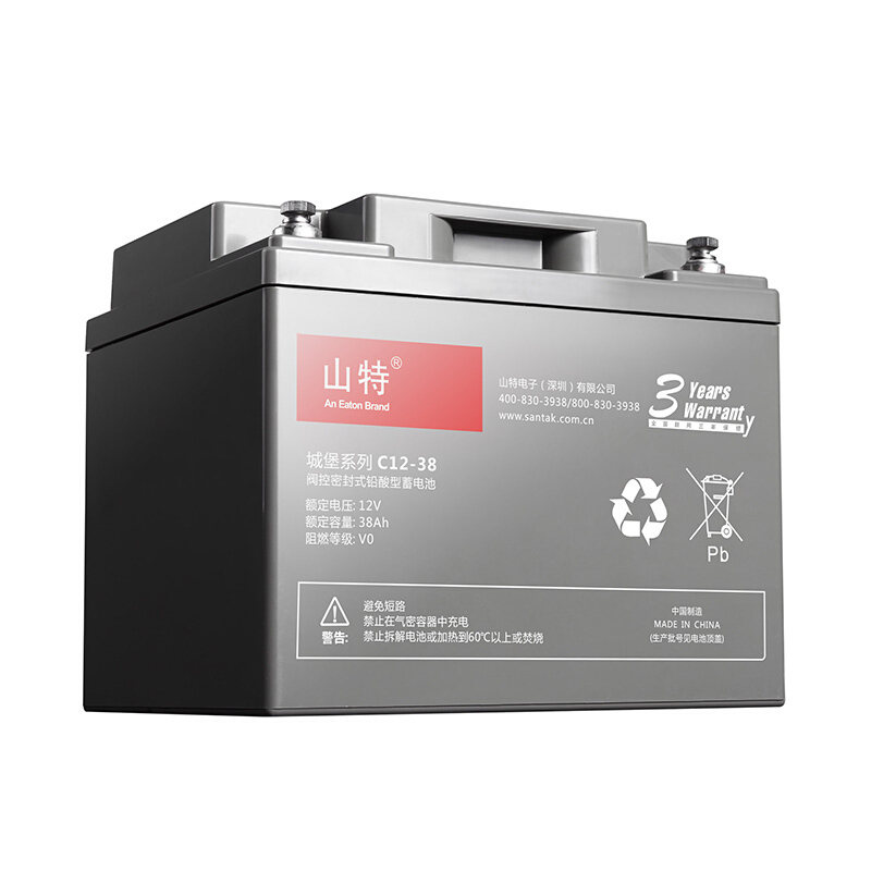 山特UPS电源 C12-38 12V 38AH 灰色