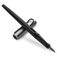 凌美(LAMY) joy喜悦系列钢笔 墨水笔艺术笔尖黑杆铝帽1.5尖