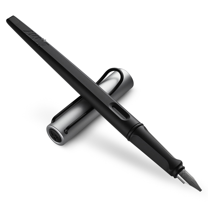 凌美(LAMY) joy喜悦系列钢笔 墨水笔艺术笔尖黑杆铝帽1.5尖