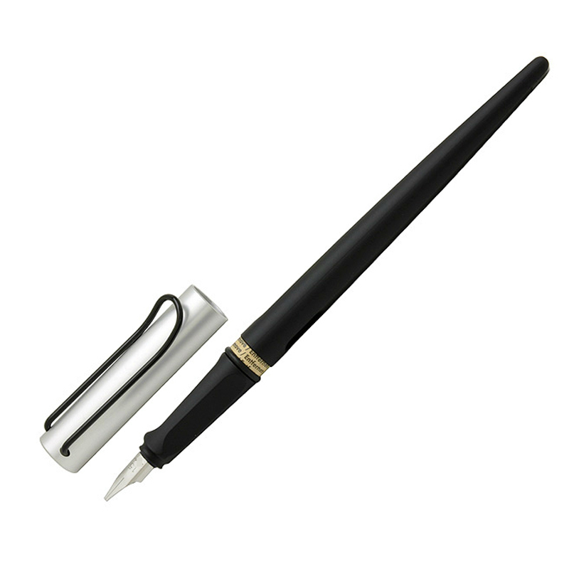 凌美(LAMY) joy喜悦系列钢笔 墨水笔艺术笔尖黑杆铝帽1.5尖