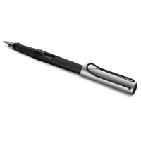 凌美(LAMY) joy喜悦系列钢笔 墨水笔艺术笔尖黑杆铝帽1.5尖