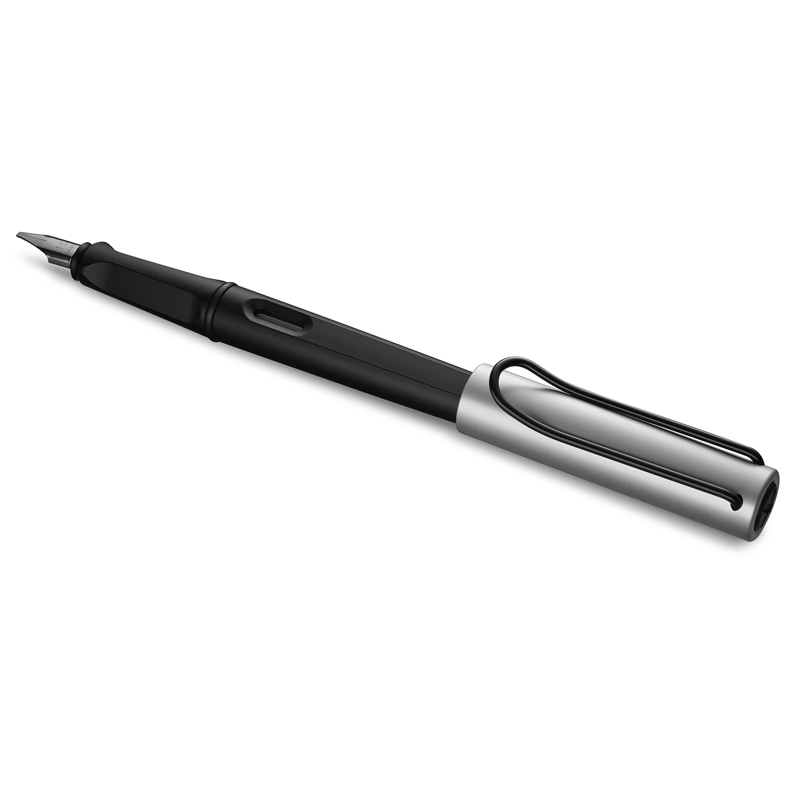 凌美(LAMY) joy喜悦系列钢笔 墨水笔艺术笔尖黑杆铝帽1.5尖