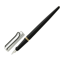 凌美(LAMY) joy喜悦系列钢笔 墨水笔艺术笔尖黑杆铝帽1.9尖