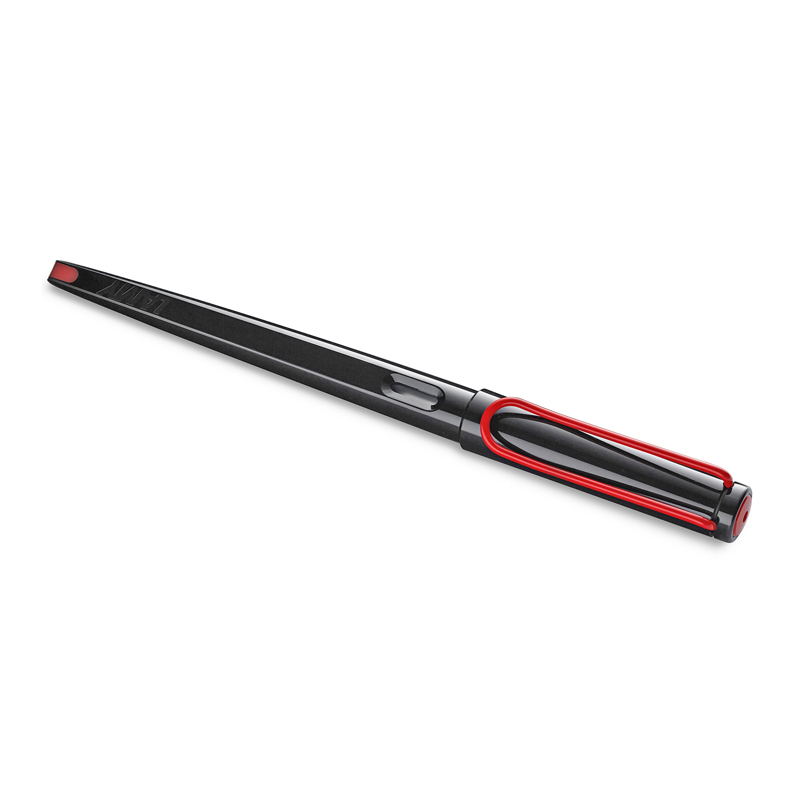 凌美(LAMY) joy喜悦系列钢笔 墨水笔艺术笔尖礼盒套装黑杆红夹