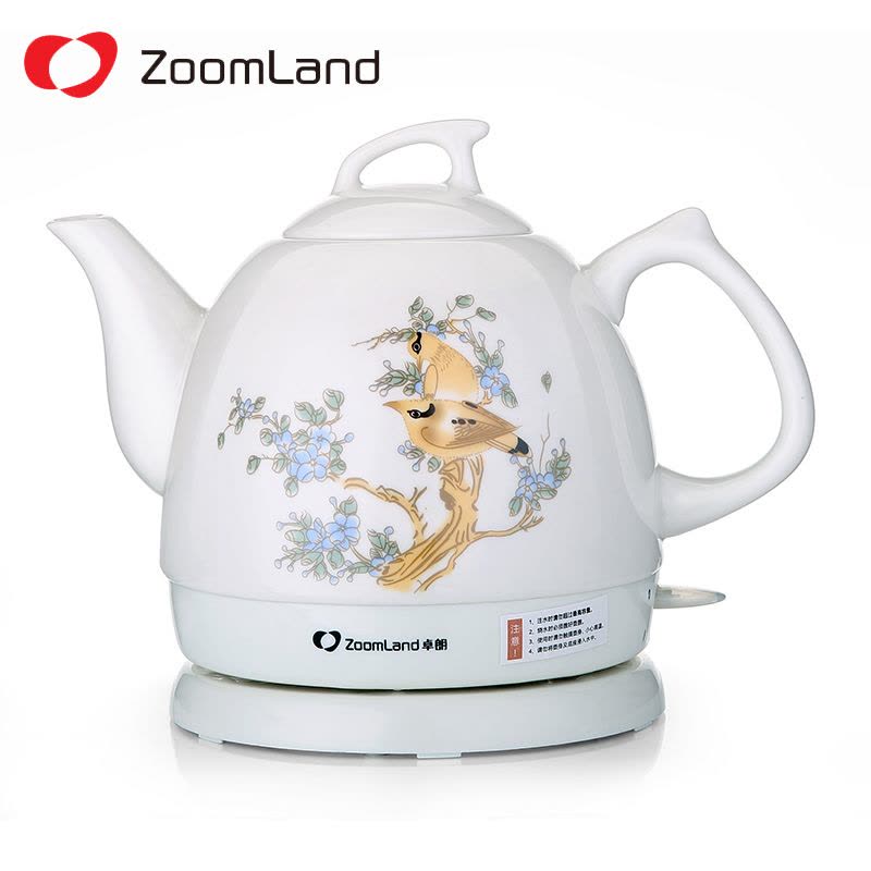 Zoomland/卓朗 F-611C 景德镇陶瓷电水壶大容量烧水壶电热水壶电茶壶自动断电 静音烧水图片