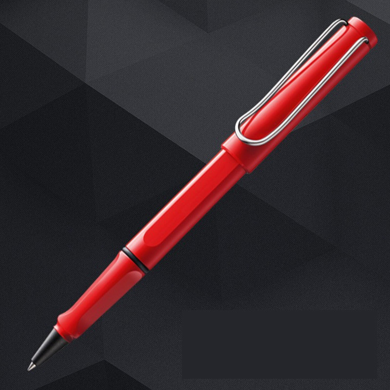 凌美(LAMY)狩猎者红色宝珠笔签字笔蓝色笔芯高清大图