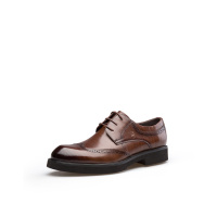 花花公子(PLAYBOY)2017秋季新款男士英伦绅士雕花系带布洛克鞋皮鞋男鞋7CW564007D12