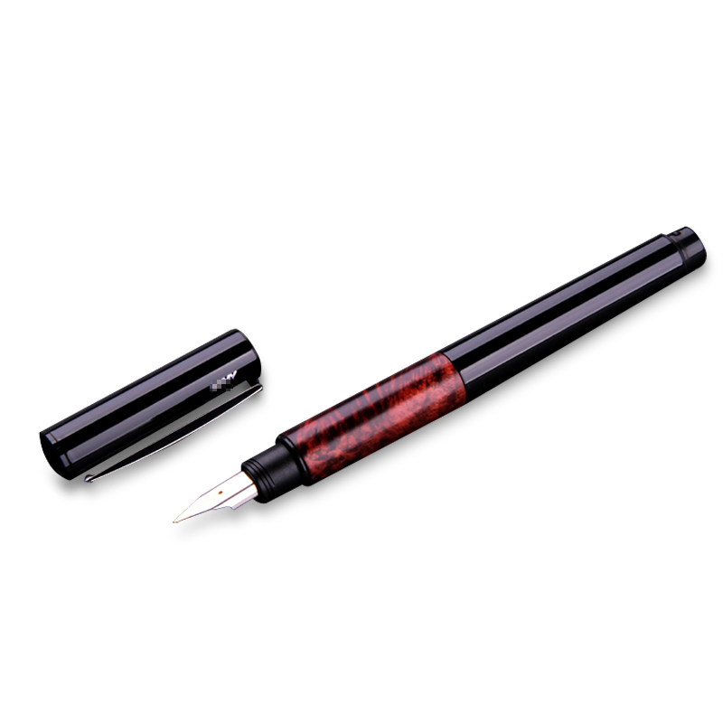 凌美(LAMY)钢笔墨水笔优雅系列石楠根木手握14K金笔F尖