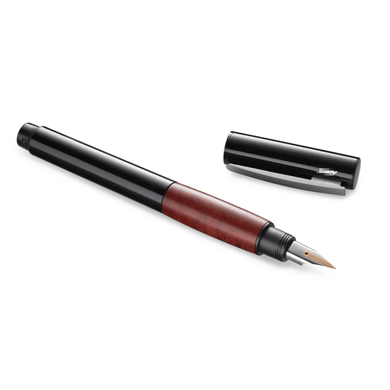 凌美(LAMY)钢笔墨水笔优雅系列石楠根木手握14K金笔F尖