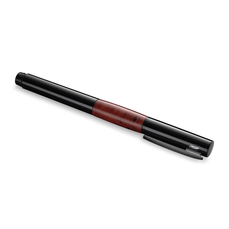 凌美(LAMY)钢笔墨水笔优雅系列石楠根木手握14K金笔F尖