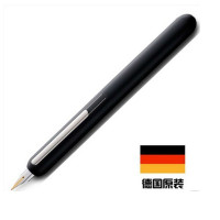 凌美(LAMY)焦点系列钢笔墨水笔磨砂黑汉漆14K金笔F尖