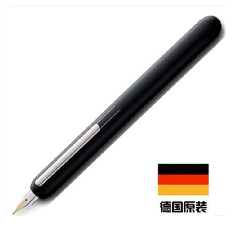凌美(LAMY)焦点系列钢笔墨水笔磨砂黑汉漆14K金笔EF尖