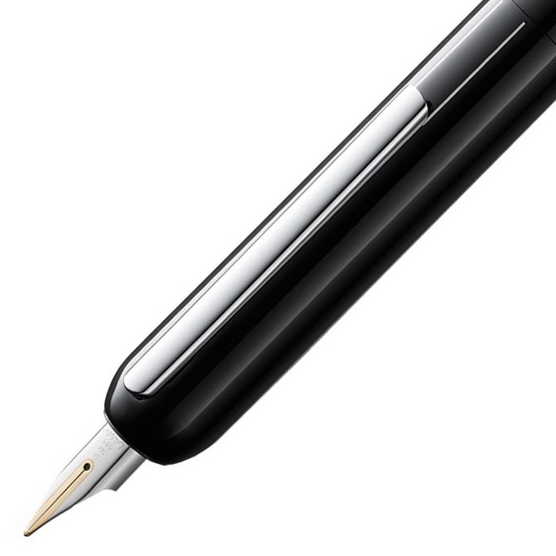 凌美（LAMY）焦点系列钢笔墨水笔钢琴黑14K金笔F尖高清大图