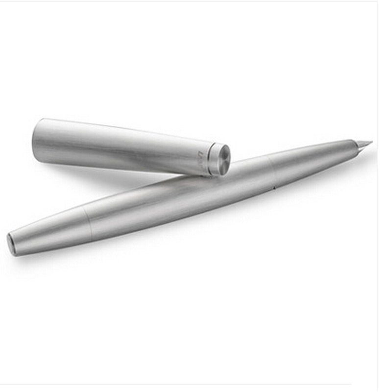 凌美(LAMY)2000系列玻璃纤维活塞吸墨磨砂黑钢笔14K金笔F尖