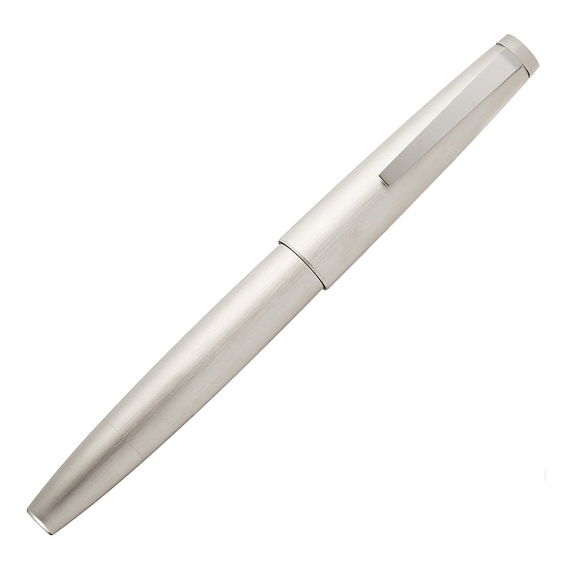 凌美(LAMY)2000系列玻璃纤维活塞吸墨磨砂黑钢笔14K金笔F尖