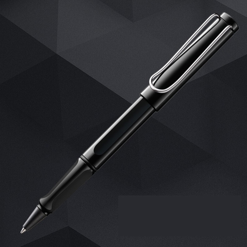 凌美(LAMY)狩猎者亮黑宝珠笔签字笔蓝色笔芯