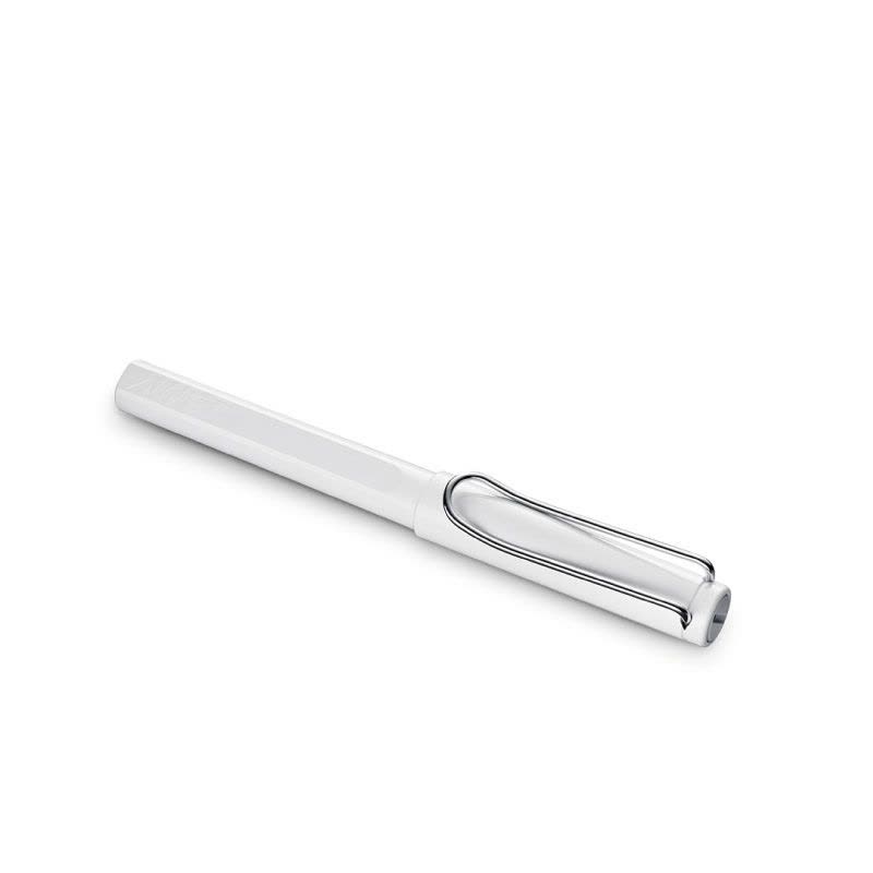 凌美(LAMY)狩猎者白色宝珠笔签字笔蓝色笔芯图片