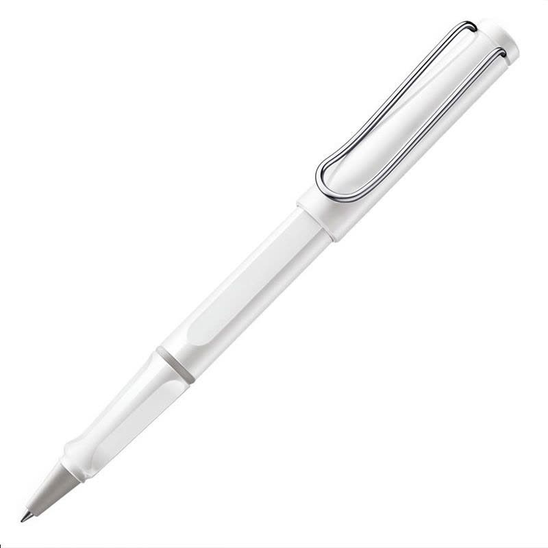 凌美(LAMY)狩猎者白色宝珠笔签字笔蓝色笔芯图片