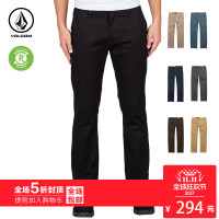 Volcom男士FrickinModernStretchChino休闲裤版型紧身裤
