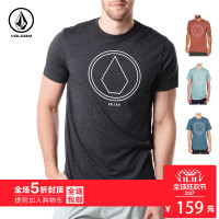 VOLCOM男士PINLINESTONES/STEE新品时尚修身圆领短袖T恤