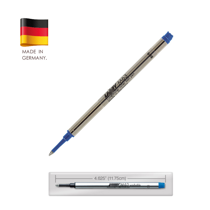 凌美(LAMY)M63宝珠笔替芯签字笔通用笔芯 蓝色0.7