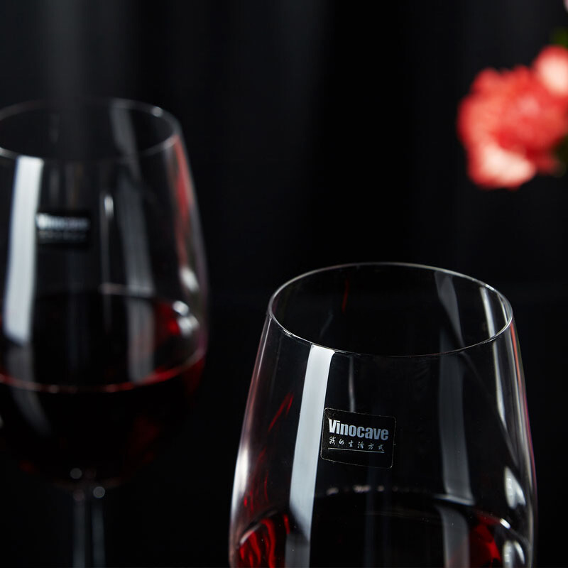 维诺卡夫 Vinocave 无铅水晶红酒杯套装家用 葡萄酒高脚杯 波尔多勃艮第葡萄酒酒杯 650ml红酒杯6支