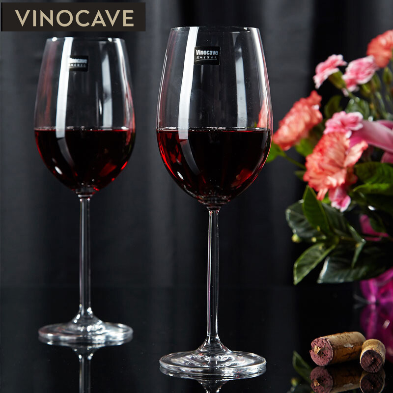 维诺卡夫 Vinocave 无铅水晶红酒杯套装家用 葡萄酒高脚杯 波尔多勃艮第葡萄酒酒杯 730ml红酒杯6支