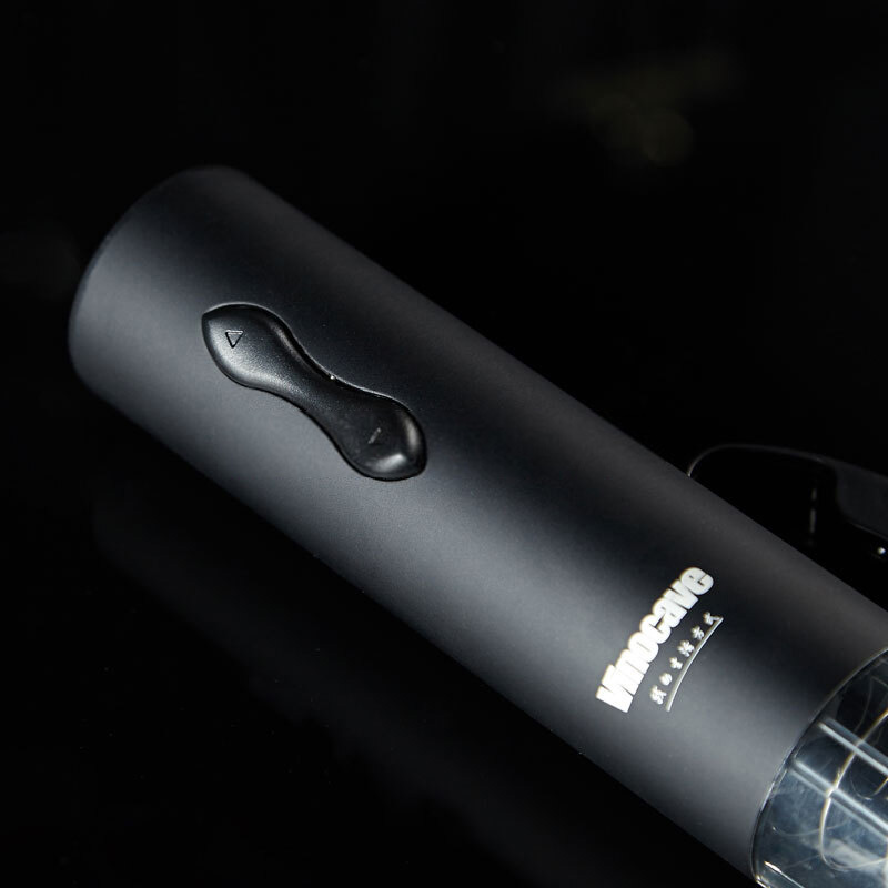 维诺卡夫(Vinocave)VA002R电动开瓶器 不锈钢红酒开酒器 葡萄酒启瓶器起子 酒具礼品定制礼盒 红色 5秒开瓶