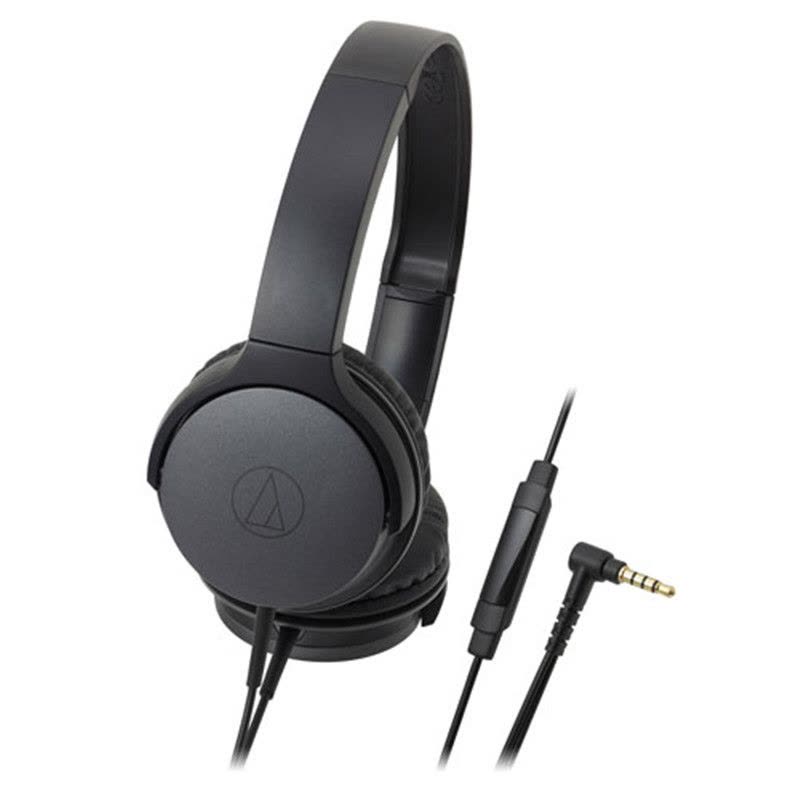 铁三角(audio-technica)ATH-AR1iS(黑色)便携头戴式耳机 智能手机耳麦 有线控图片