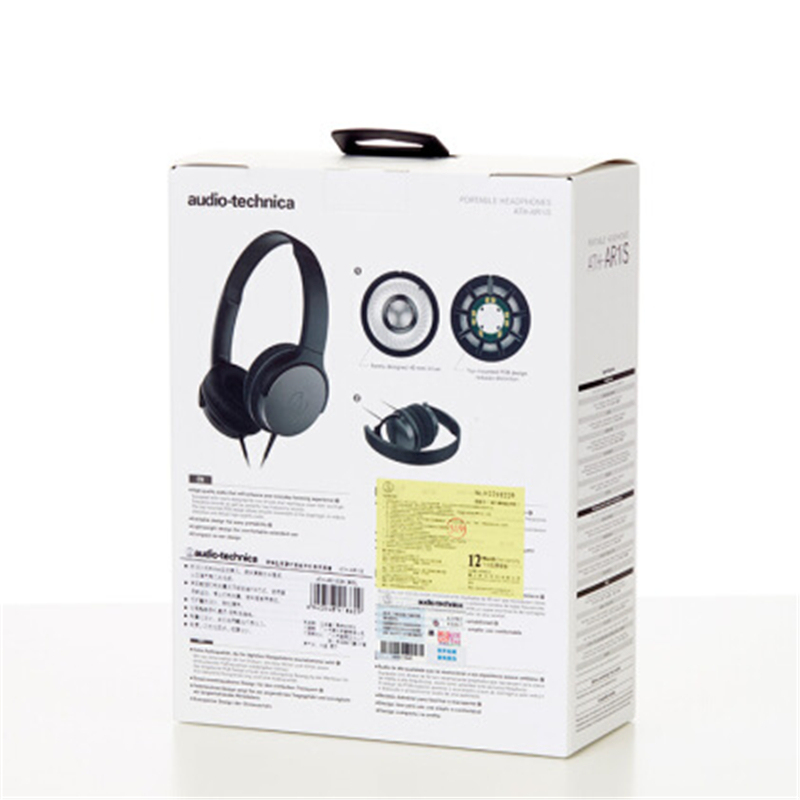 铁三角(audio-technica)ATH-AR1iS(黑色)便携头戴式耳机 智能手机耳麦 有线控