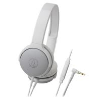 铁三角(audio-technica)ATH-AR1iS(白色)便携型耳罩式智能手机耳麦 线控有线耳机