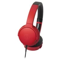 铁三角(audio-technica)ATH-AR3iS(红色)便携型耳罩式智能手机专用耳麦 有线控