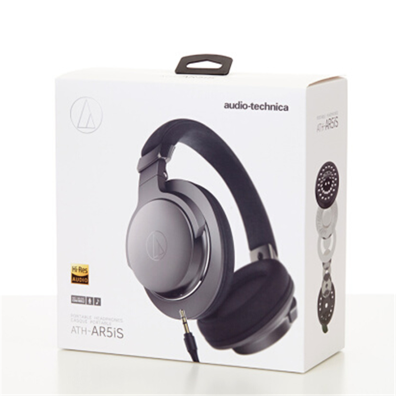 铁三角(audio-technica)ATH-AR5iS(黑色)便携型耳罩式智能手机专用耳麦 有线耳机