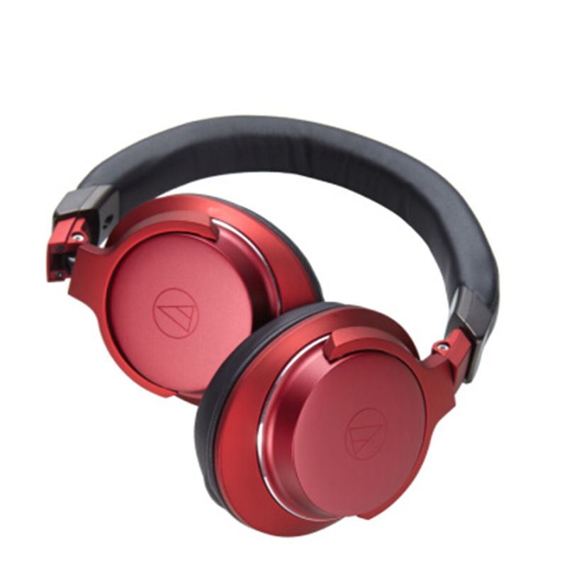 铁三角(audio-technica)ATH-AR5iS(红色)便携型耳罩式智能手机专用耳麦 有线控