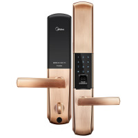 Midea/美的智能门锁MOLK-LA012-D 电子锁 家用指纹锁 密码锁 语音报警(右开门)