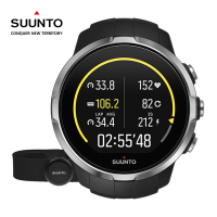 SUUNTO颂拓斯巴达极速心率户外智能运动腕表黑色