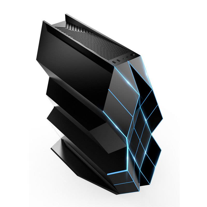 钛度(Taidu)黑晶Q1 Inteli5-7400/GTX1050Ti 4G Win10 台式组装机 游戏电脑主机图片