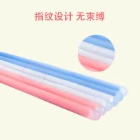 玉米(corn) 儿童硅胶筷子 樱花粉18cm1双 食品级硅胶不发霉易清洗 宝宝训练筷练习筷 婴幼儿辅食学筷 家用餐具