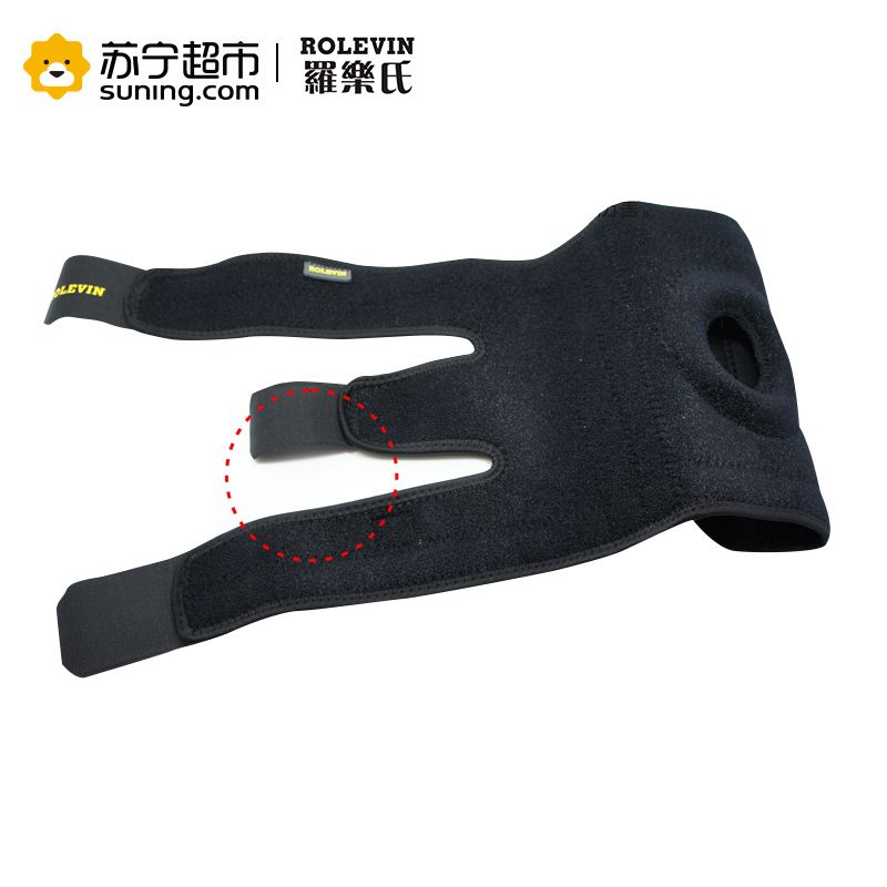 罗乐氏(ROLEVIN)膝关节固定器 弹簧支撑型束膝带 运动防护护具 成人护膝透气防滑肌肉拉伤康复训练器材器械7510