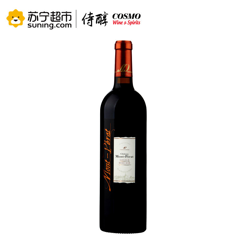 法国波尔多原瓶进口 蒙佩奇古堡干红葡萄酒 750ml 单支装