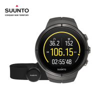 SUUNTO颂拓斯巴达系列极限彩屏触控户外运动腕表灰色钛心率