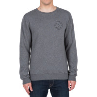 VOLCOM 2017秋冬男士VIDETTE CREW新品时尚修身纯色套头卫衣