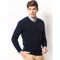 【苏宁自营】杰米克(JenMick)简约时尚男款V领百搭羊毛衫