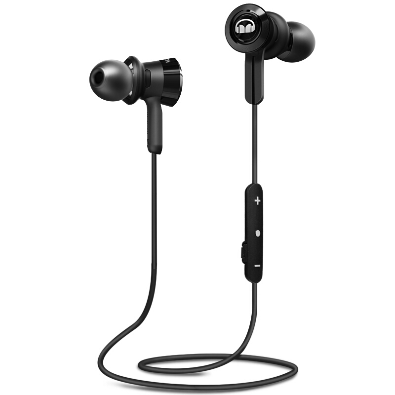 魔声(Monster)Clarity Wireless 灵晰 无线蓝牙耳机 厚重低音 带耳麦手机耳机 入耳式音乐耳机黑色